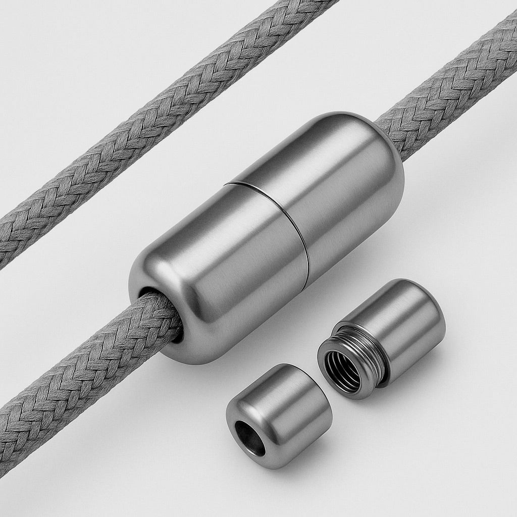 Embouts de Lacets Capsules - Gris Métallique