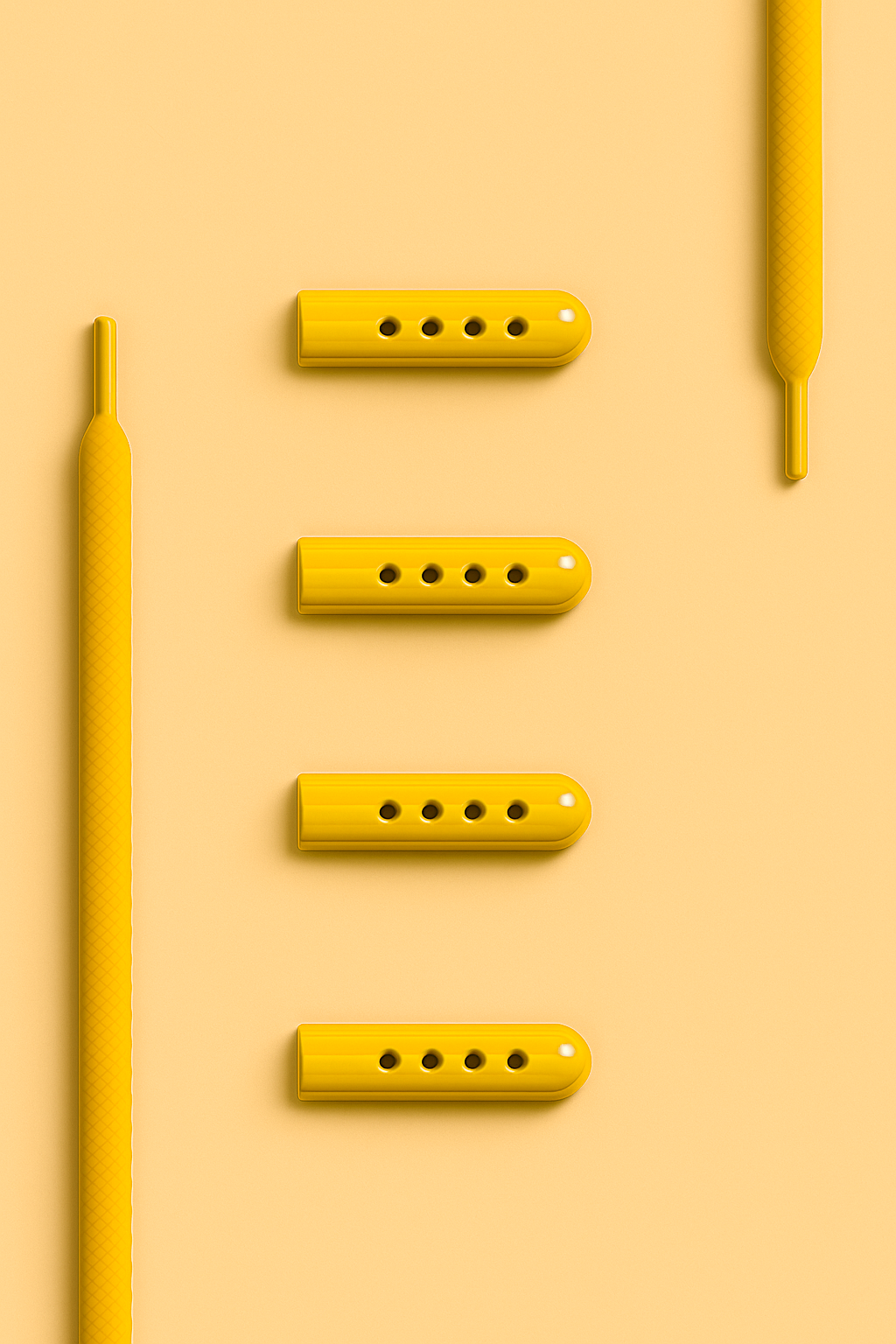 Embouts de Lacets - Jaune Canard