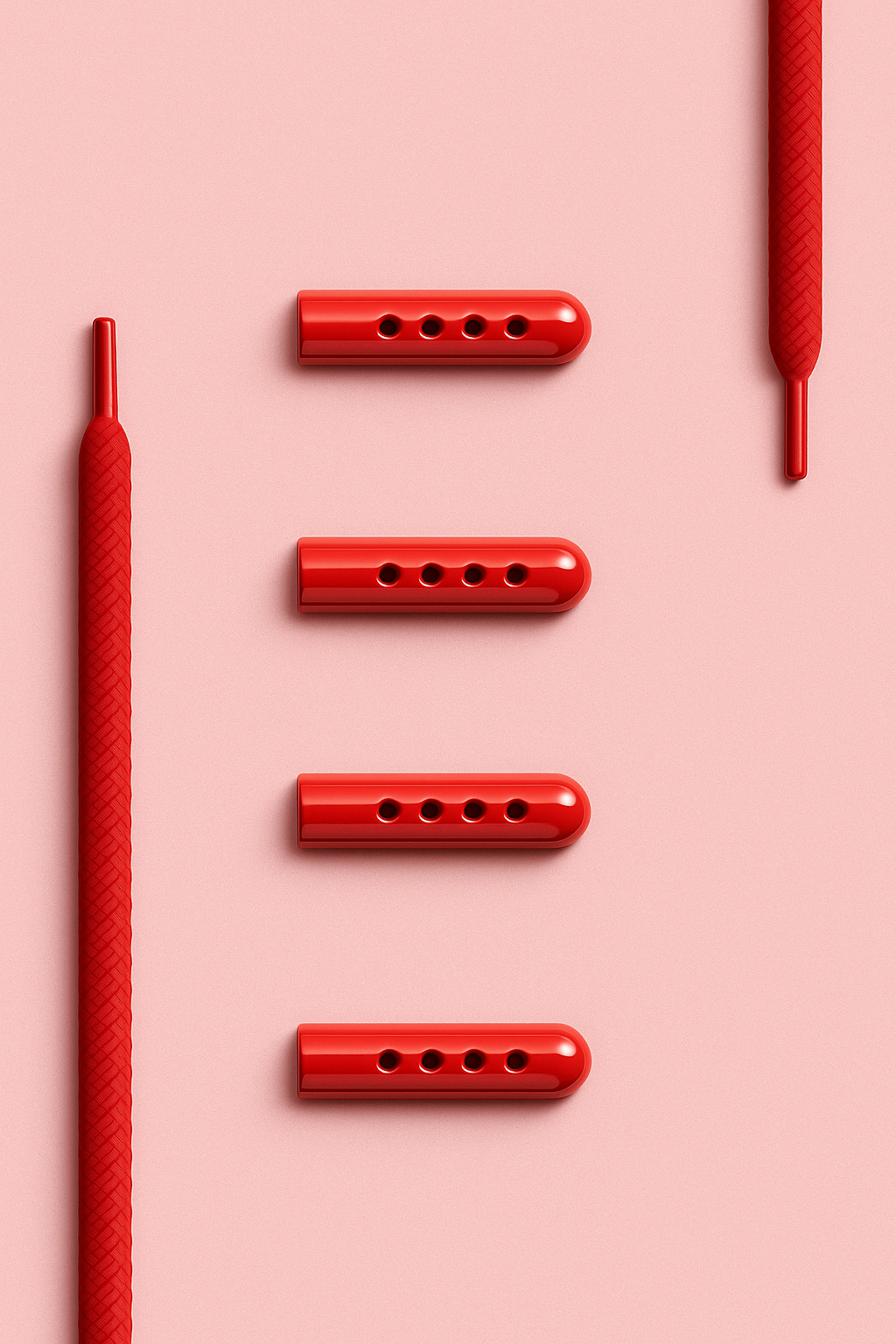 Embouts de Lacets - Rouge