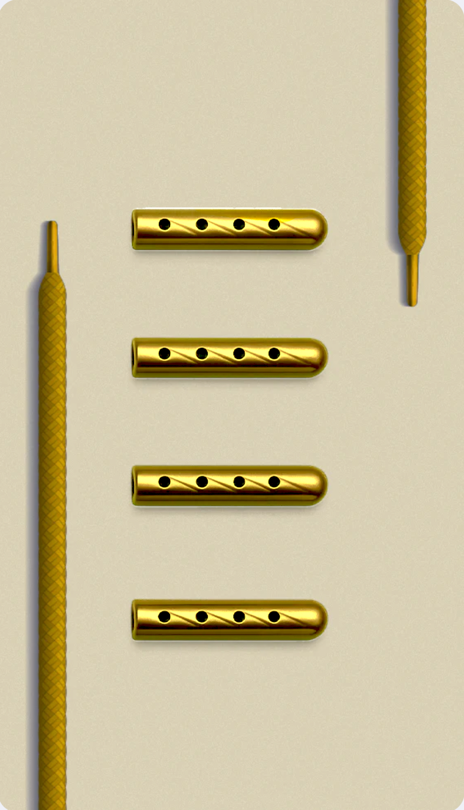 Embouts de Lacets - Doré